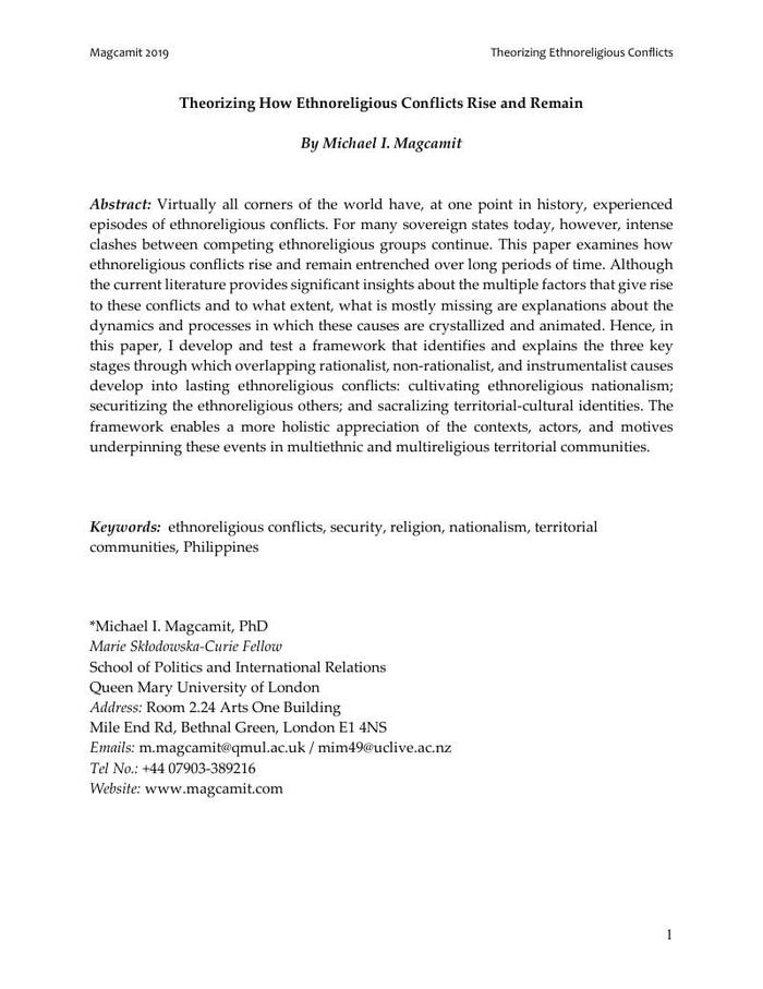 Thumbnail image of Manuscript_Theorizing Ethnoreligious Conflicts.pdf