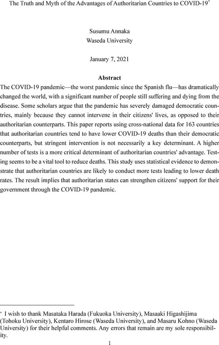 Thumbnail image of The Truth and Myth of the Advantages of Authoritarian Countries to COVID-19_20210107.pdf