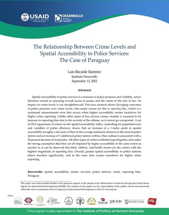 Thumbnail image of Recalde Luis 2022 Spatial Accessibility to Police Services and Crime Levels.pdf