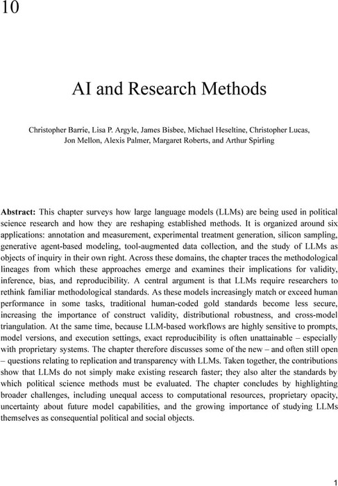 AI and Research Methods | Methodology | APSA Preprints | Cambridge Open ...